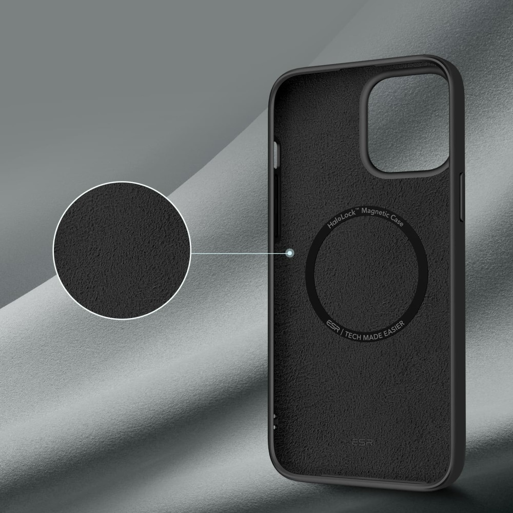 iPhone 13 Cloud Series MagSafe Silikon Case Hülle - Schwarz