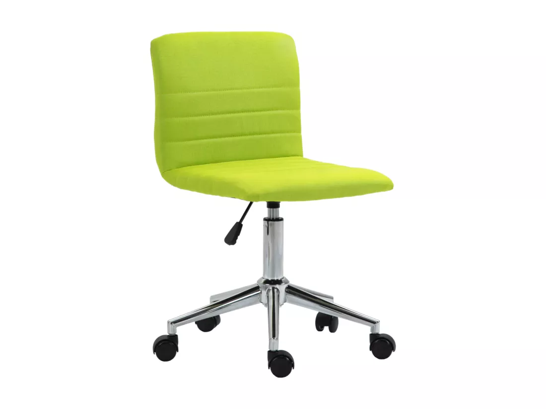 SVITA LINUS chaise de bureau chaise pivotante pour enfant chaise de bureau chambre d'enfant revêtement en tissu vert