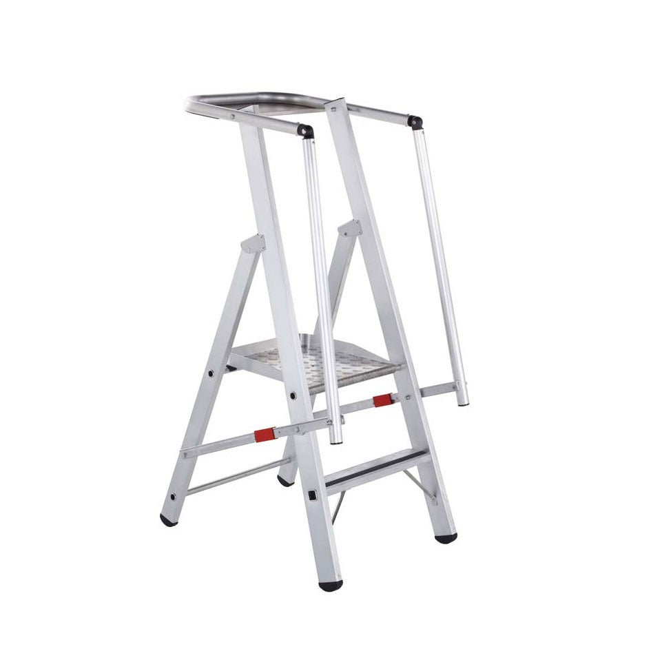 Zarges ZAP Safemaster S trapladder met groot platform, 2 treden