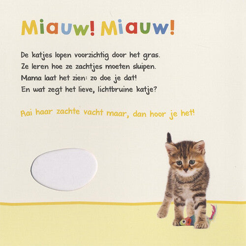 Veltman uitgevers voel- en geluidenboek - welk dier hoor ik hier? - lievelingsdieren