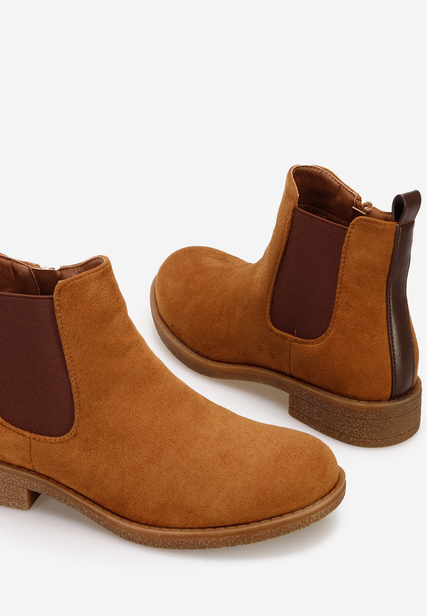 Bottines chelsea femme chameau Relania