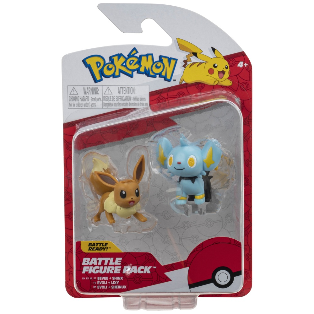 Pokémon-Kampffiguren-Set – Shinx & Evoli