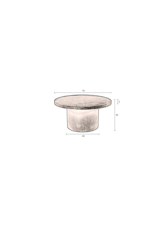 Dutchbone Winston salontafel Ø70