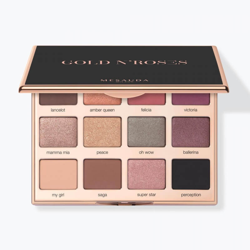 Palette professionnelle fard à paupières GOLD N'ROSES