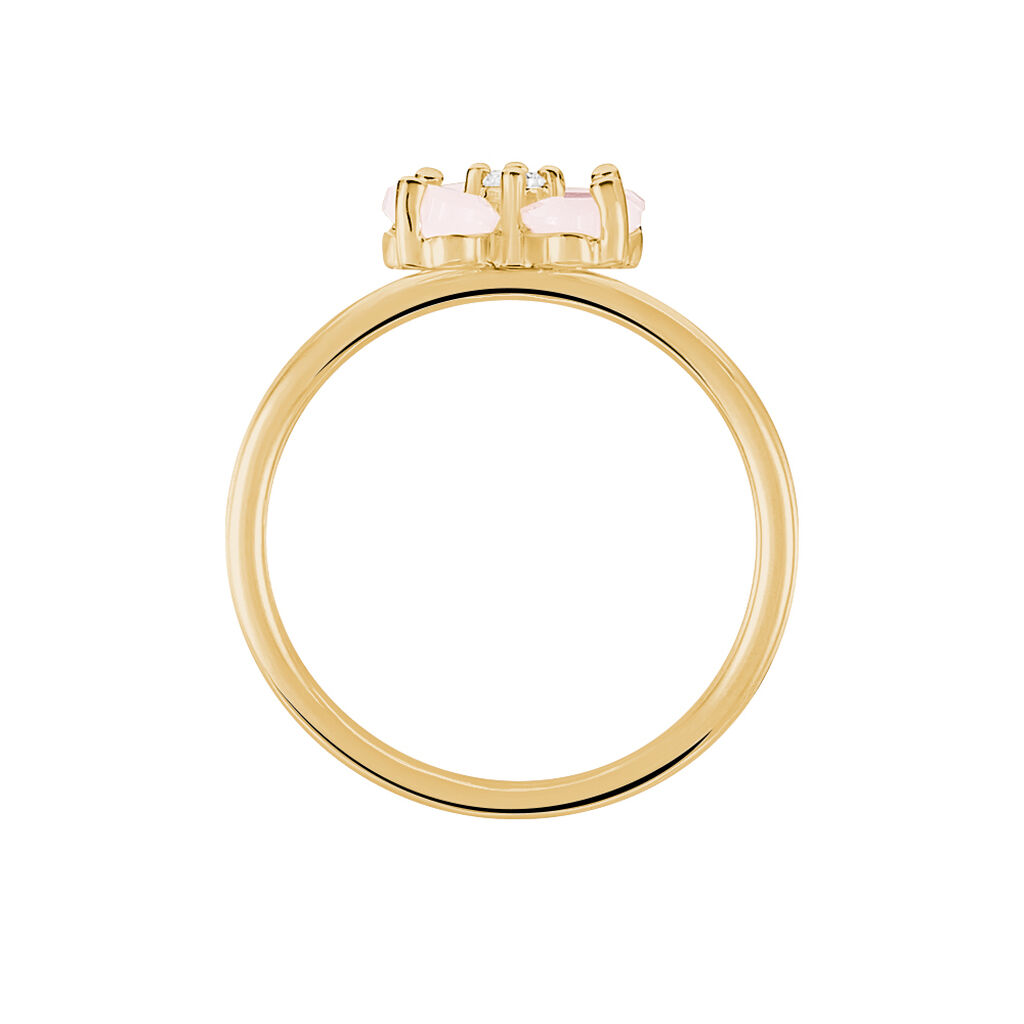 Bague Sendai Plaqué Or Jaune Oxyde De Zirconium