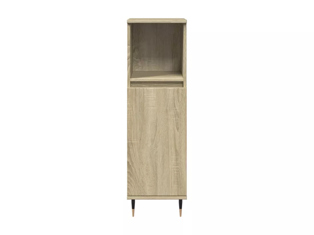 Ensemble de meubles de salle de bain 3 pcs chêne sonoma