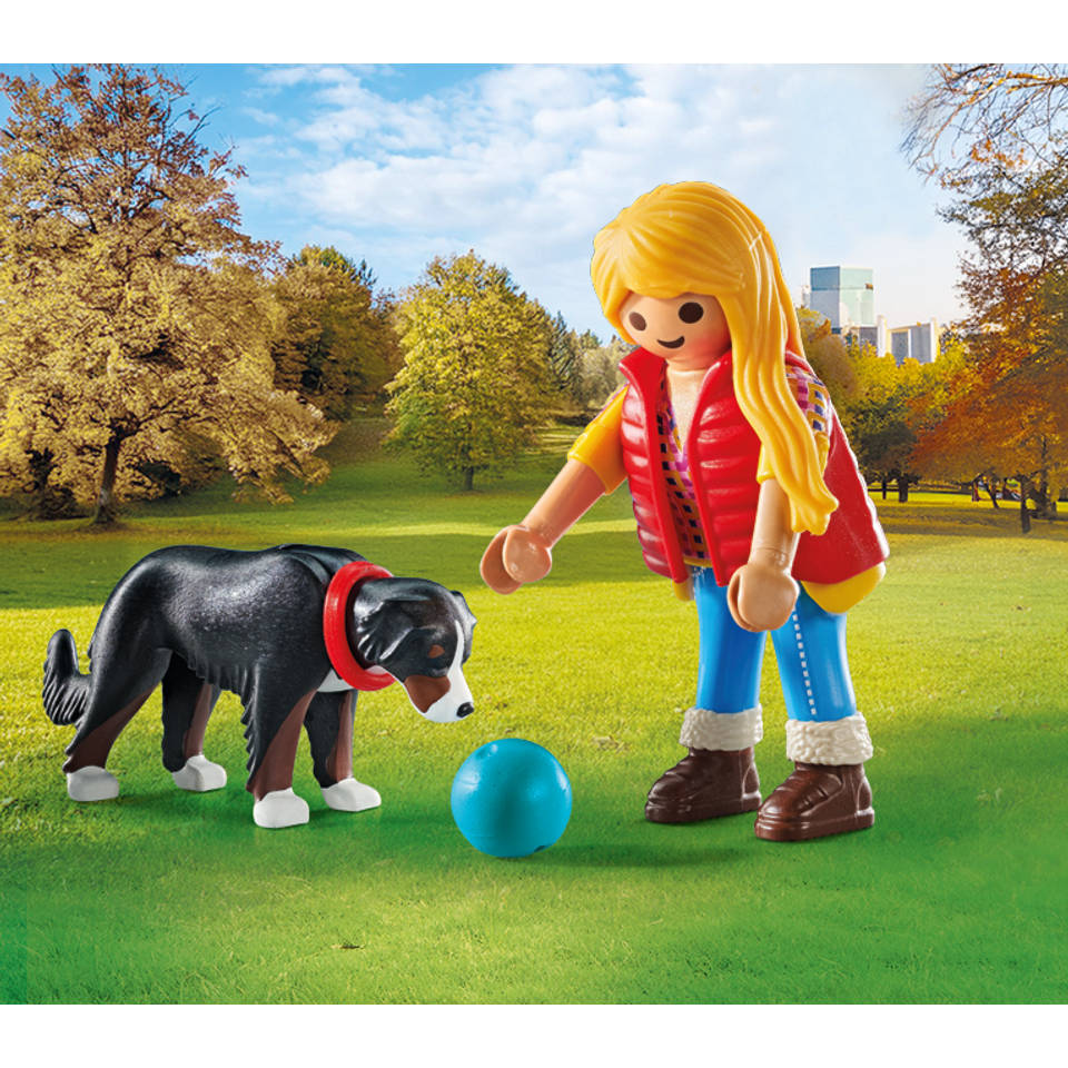 PLAYMOBIL My Life vrouw met berghond 71738
