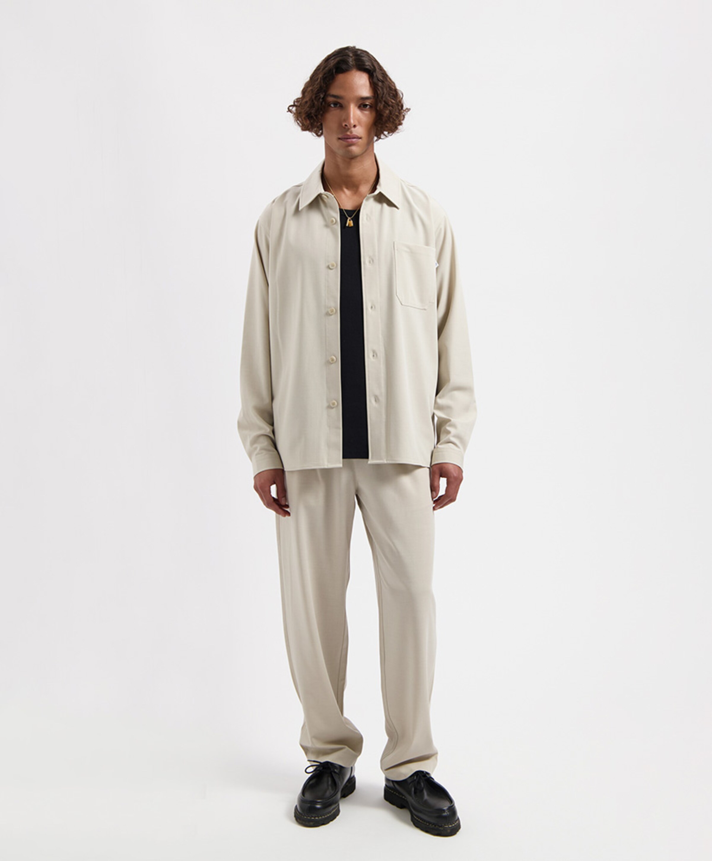 Law of the Sea Heren overshirt beige