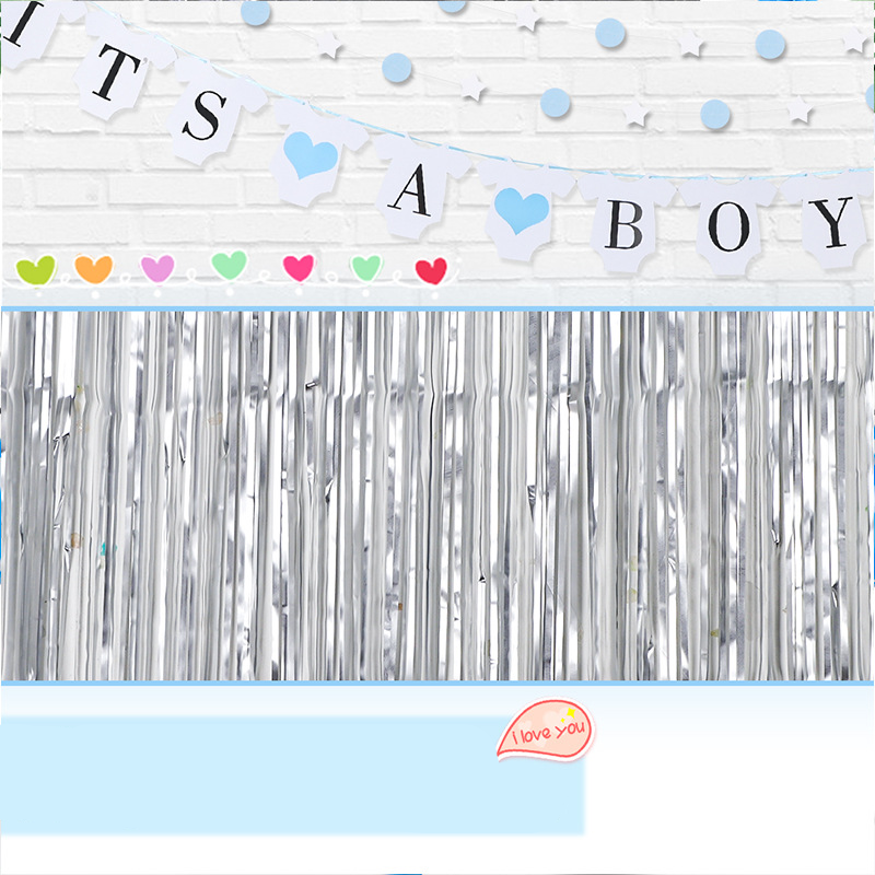 (70-tlg. Set) Baby Party Luftballons / Lampions / Wabenkugeln / Lametta Vorhang Party Deko Baby Shower / Geburt - It's a Boy