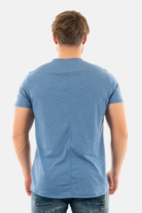 Tee shirt tommy jeans slim jaspe v neck c6c charmed
