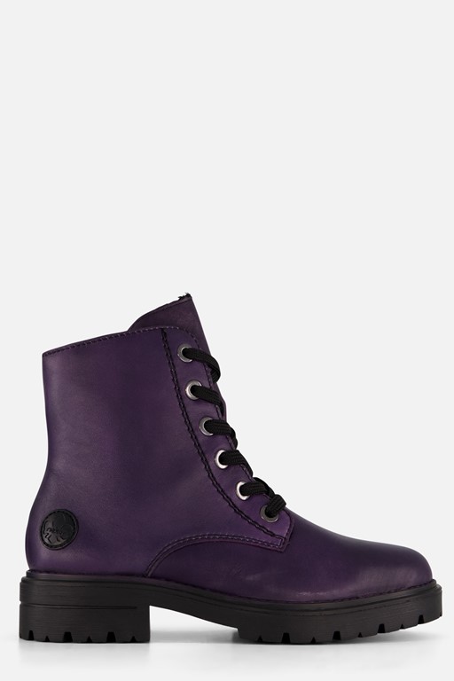 Rieker Veterboots paars Synthetisch