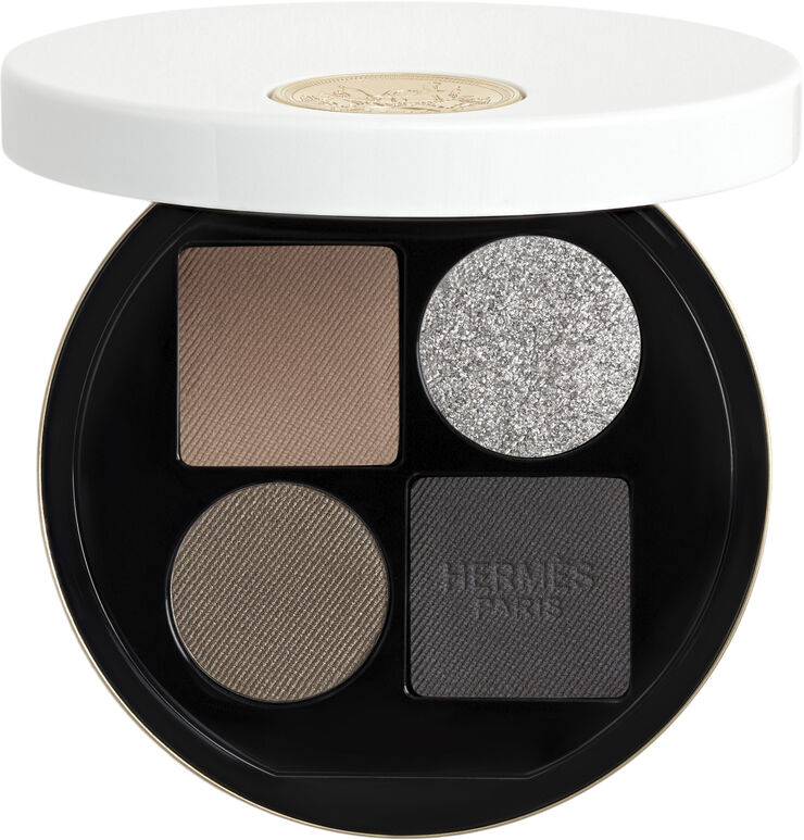 HERMÈS Ombres d'Hermès, powder quartet for the eyes, Ombres Fumées