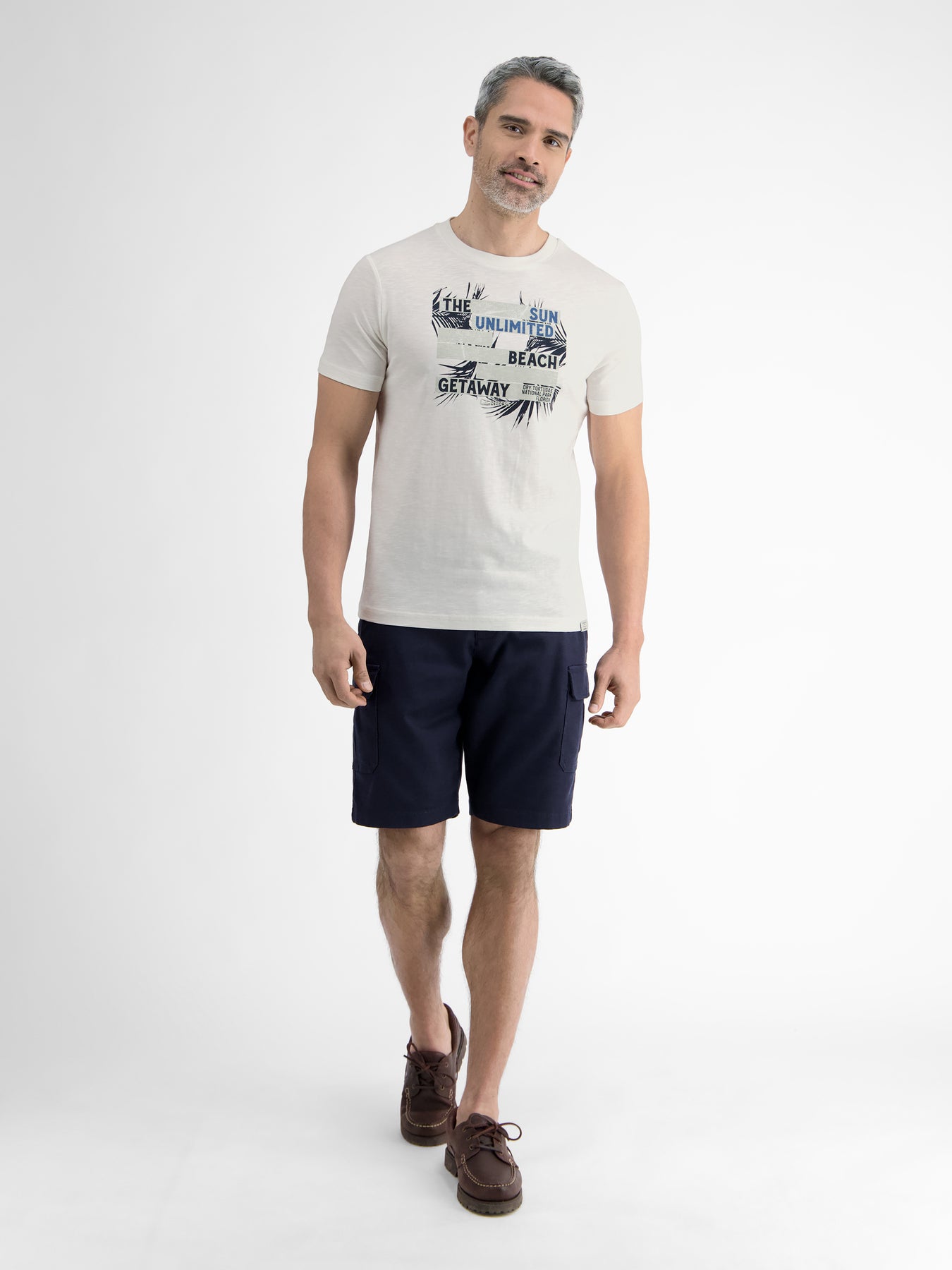 Herren T-Shirt mit sommerlichem Brustprint