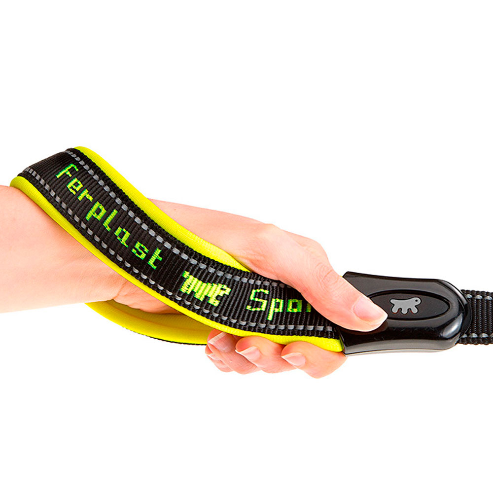 Ferplast laisse pour chiens en nylon sport dog matic g25/120, innovant mousqueton avec mécanisme magnétique, rembourrage souple,