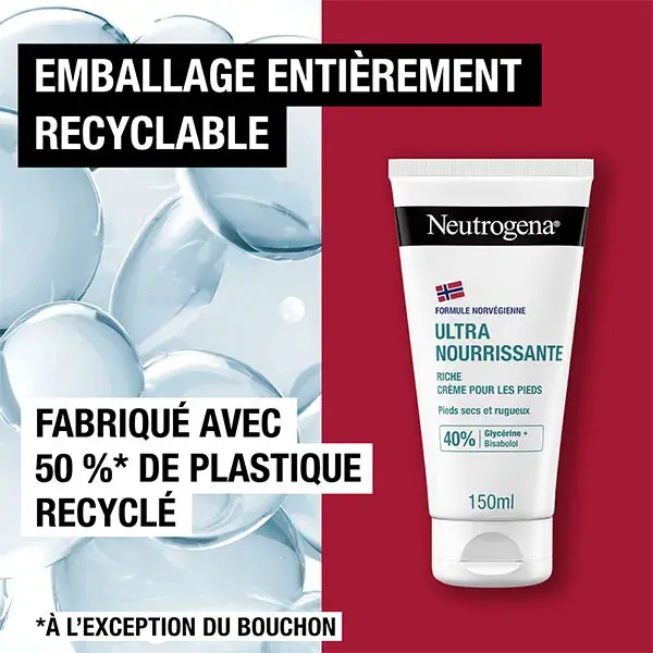 Creme hidratante ultranutritivo para os pés Neutrogena para pés muito secos e danificados 150ml