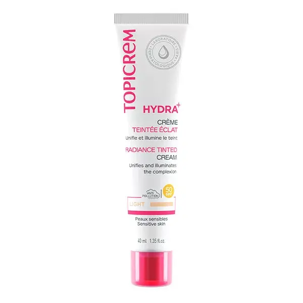 Topicrem HYDRA+ Creme com Cor Luminosidade Leve 40 ml
