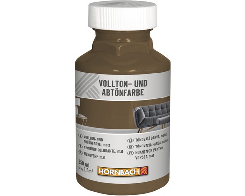 HORNBACH Vol- en Kleurverf mokka 250 ml