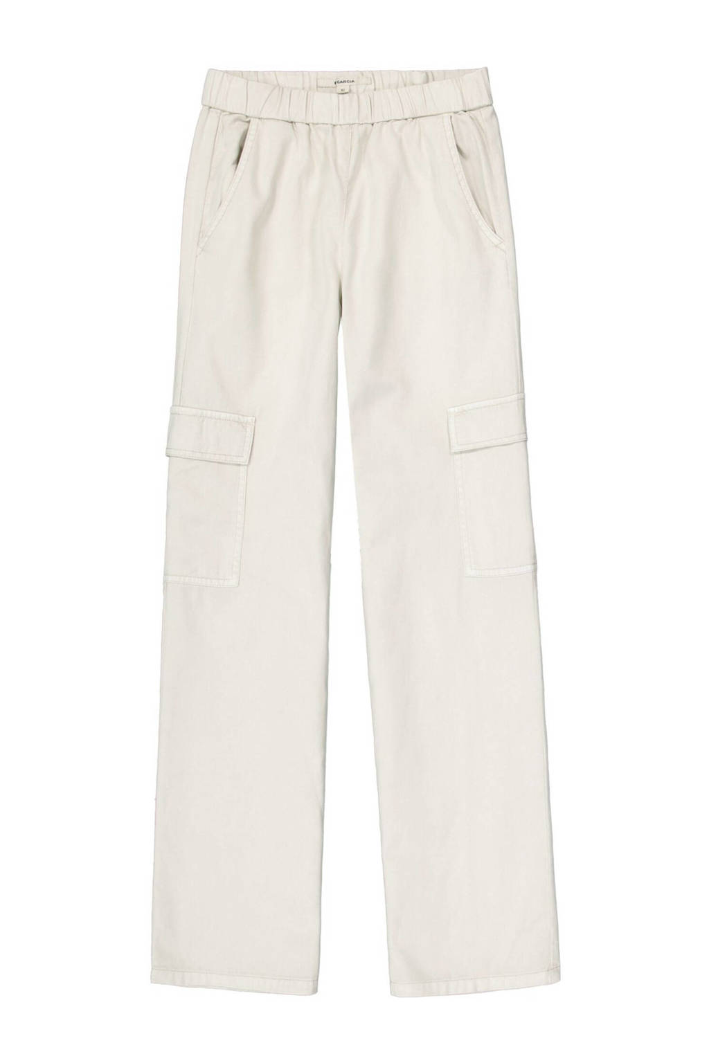 Garcia low waist loose fit cargobroek ecru