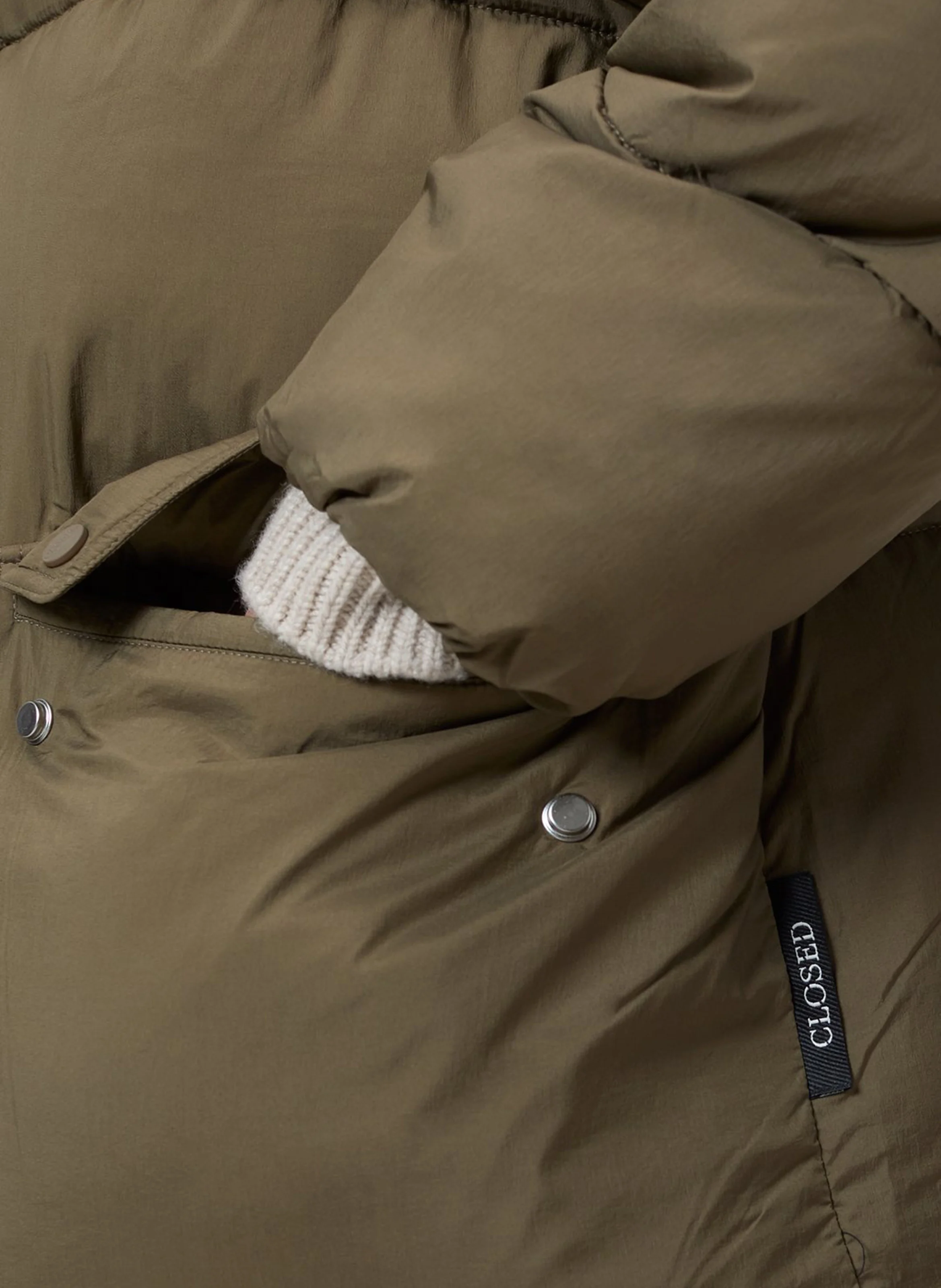 Doudoune matelassé oversize | Vert