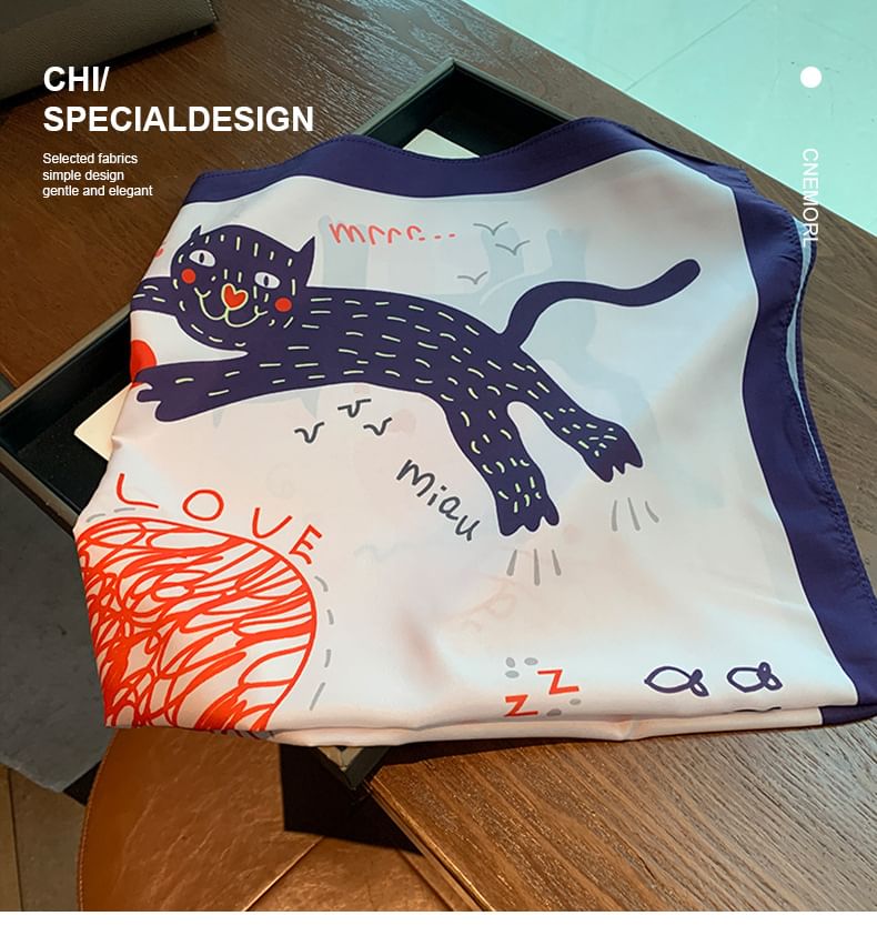 Dreamaway - Sjaal met kattenprint