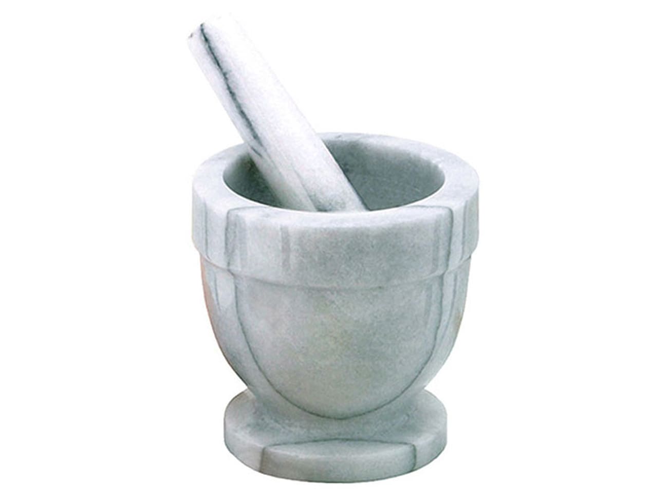 Mortier de cuisine en marbre - avec pilon - Ø 10 cm
