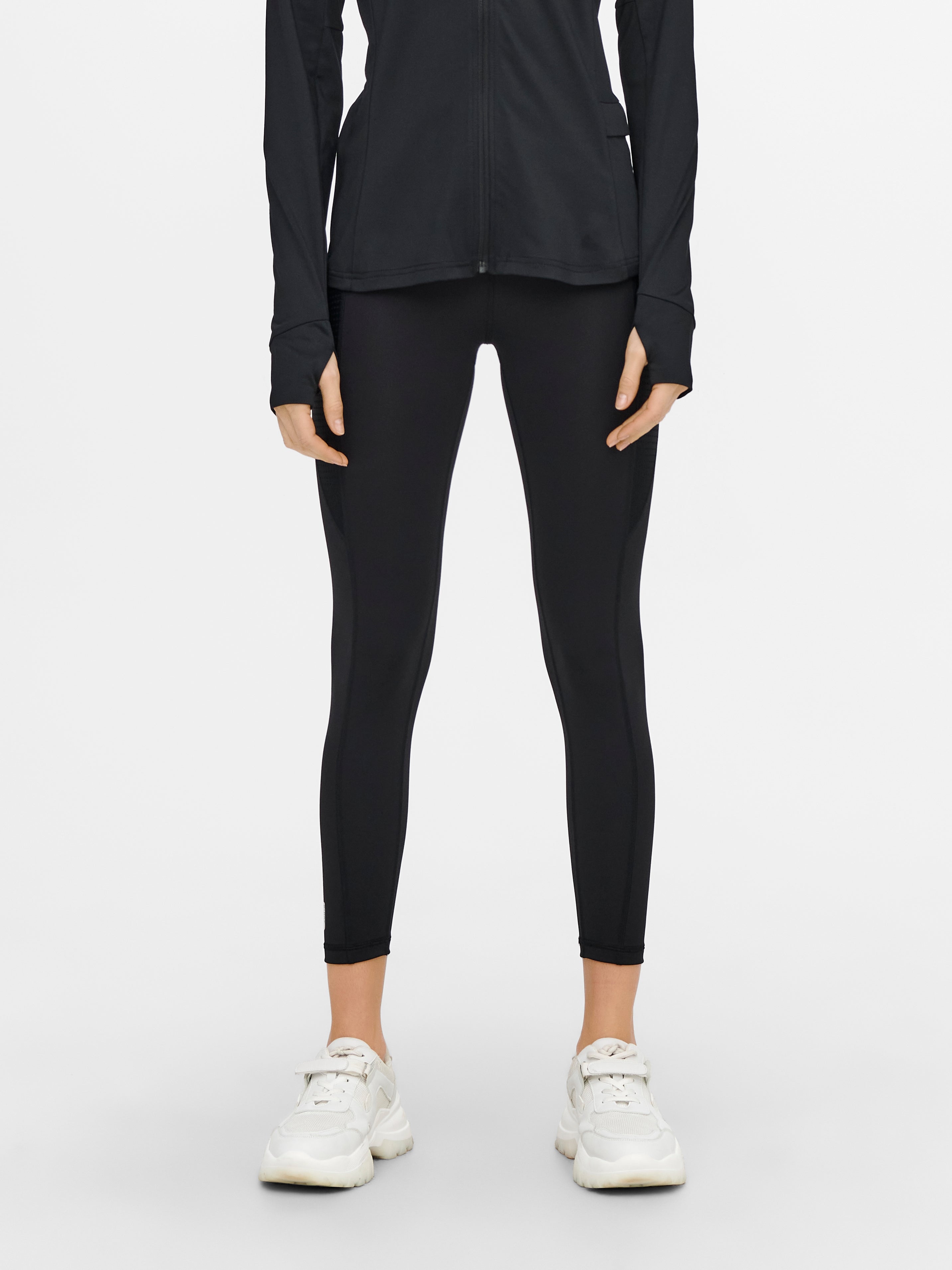 ONPOBIA Hohe Taille Enger Schnitt Sportleggings Black
