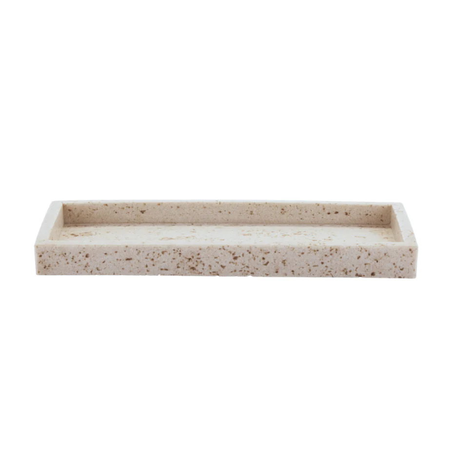 Bahne Interior  Aflangt fad i sandsten, beige - 30x12 cm