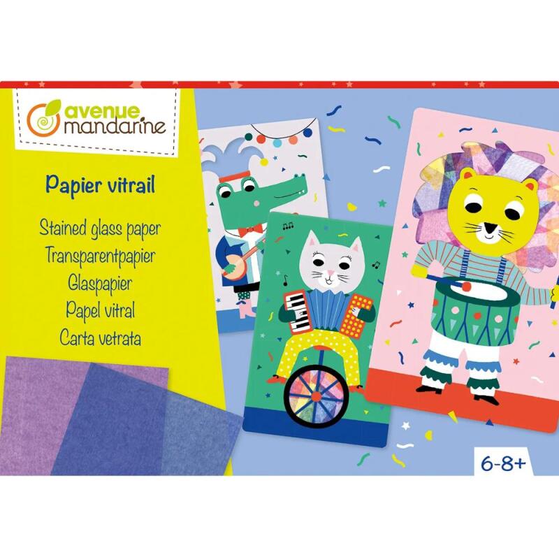 Boîte créative, Papier vitrail - Multicolore