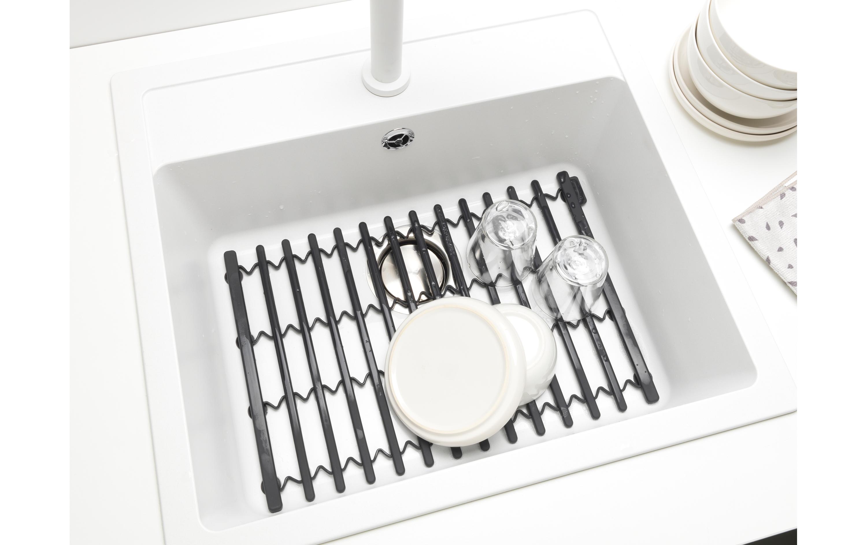 Abtropfmatte Sink side DunkelgrauBodenschutzmatte für Spüle