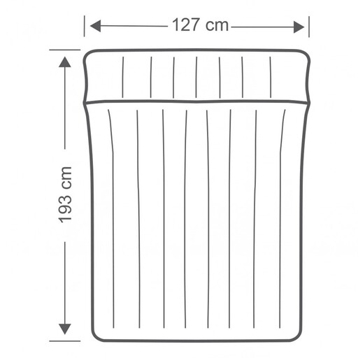 Colchão inflável de camping Intex 127x193x24 cm