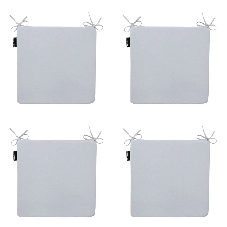 Madison - Zitkussen Panama light grey - Ca. 40x40 cm - Set van 4