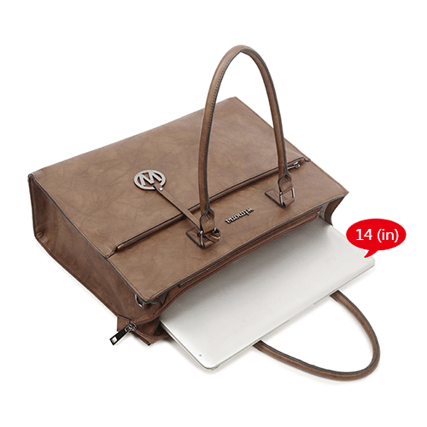 Wimona Franca 14'' Laptoptas taupe