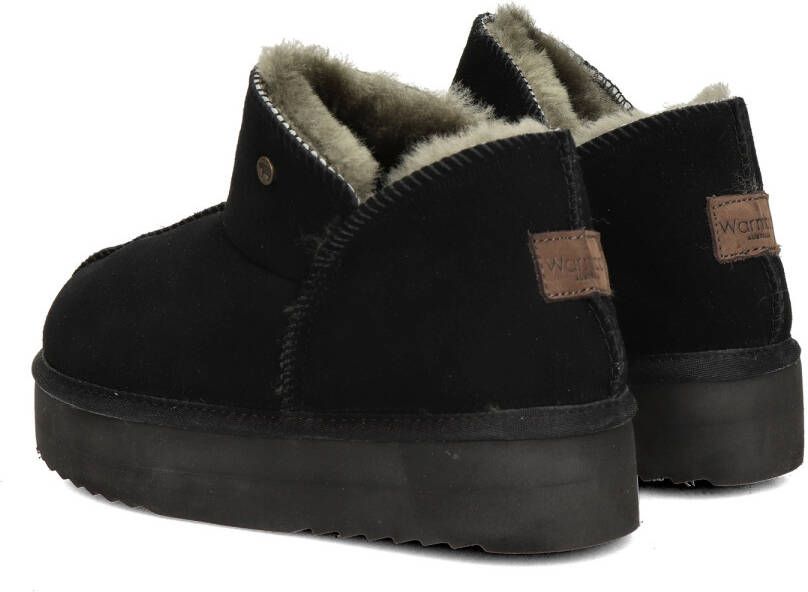 Warmbat Australia Warmbat Willow Plateau dames gevoerde boot Zwart