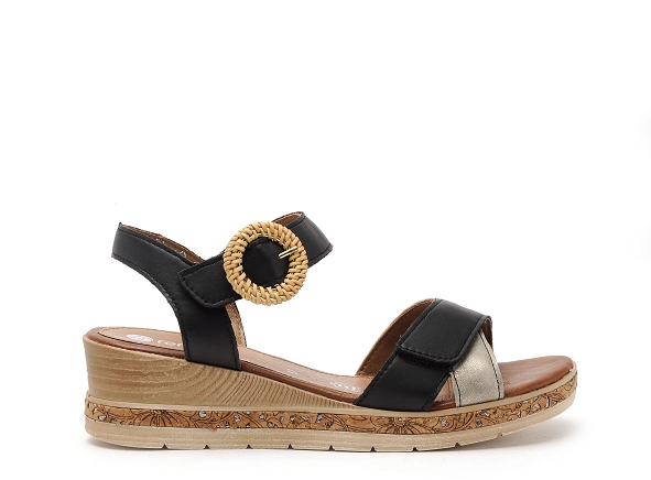 Remonte nu pieds talons femme d3067 noir