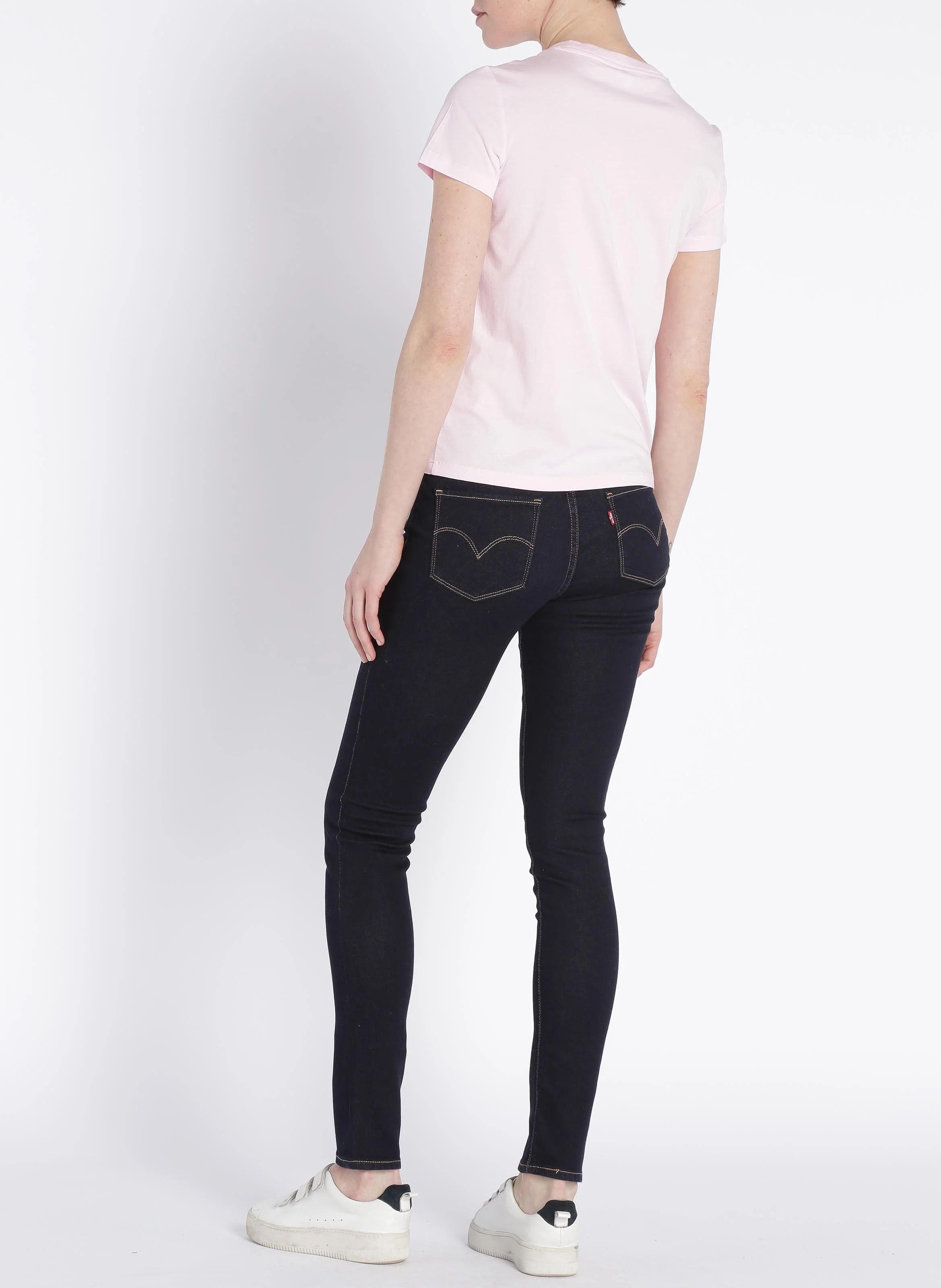 711 SKINNY - Jean skinny taille mi-haute en coton mélangé | Jean brut