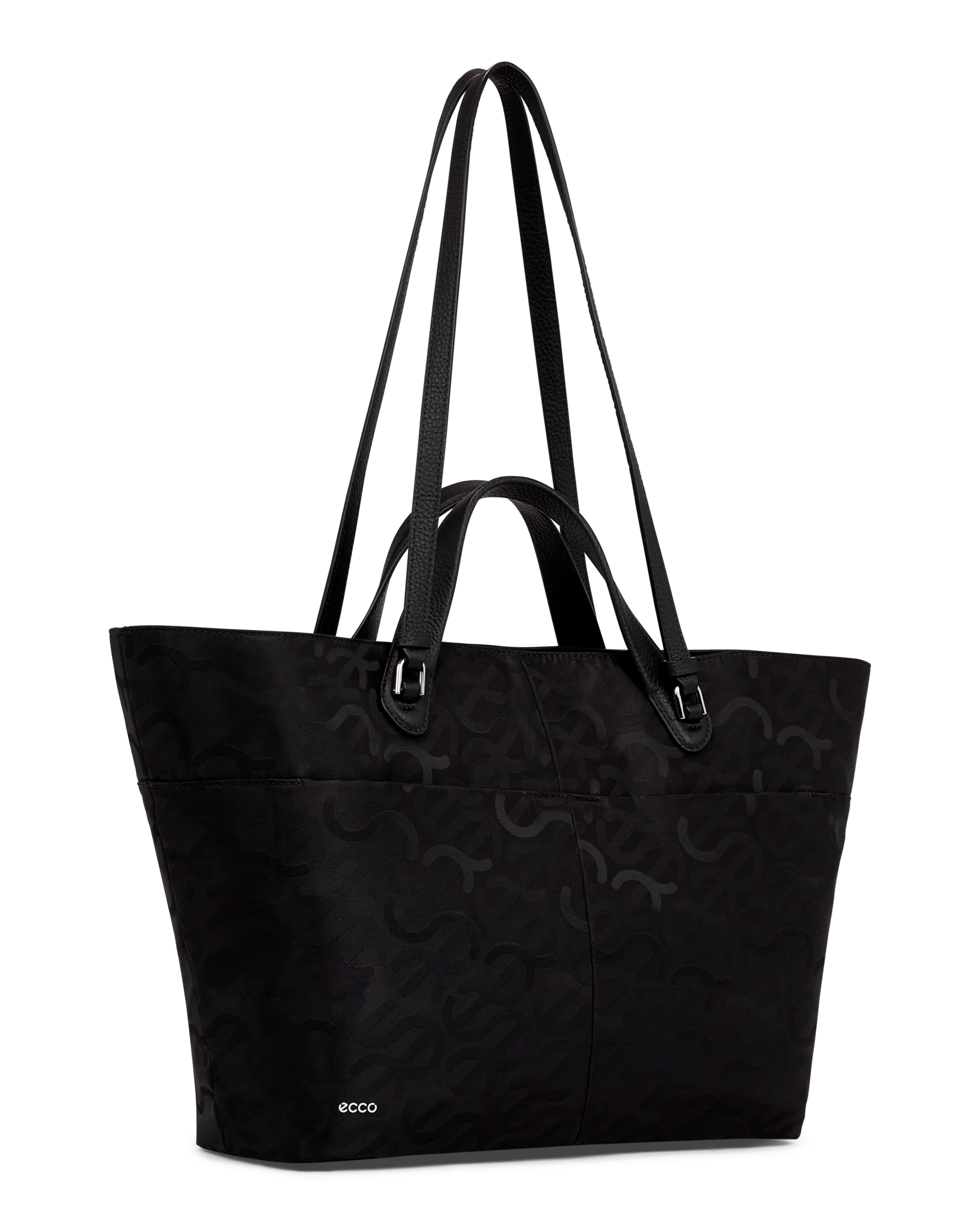 ECCO Tote Shopper aus Leder Schwarz 28X44X14,5 cm