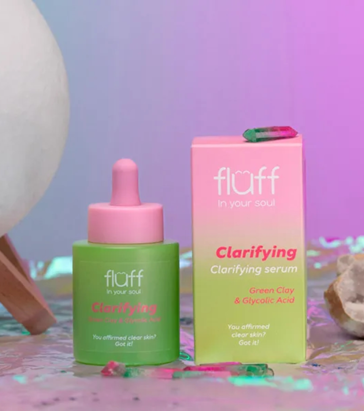 Fluff - *In Your Soul* - Sérum facial purificante com ácido glicólico Clarifying Serum