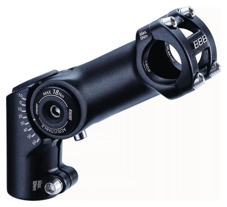 Potence Ajustable BBB HighFix 25.4 mm Noir