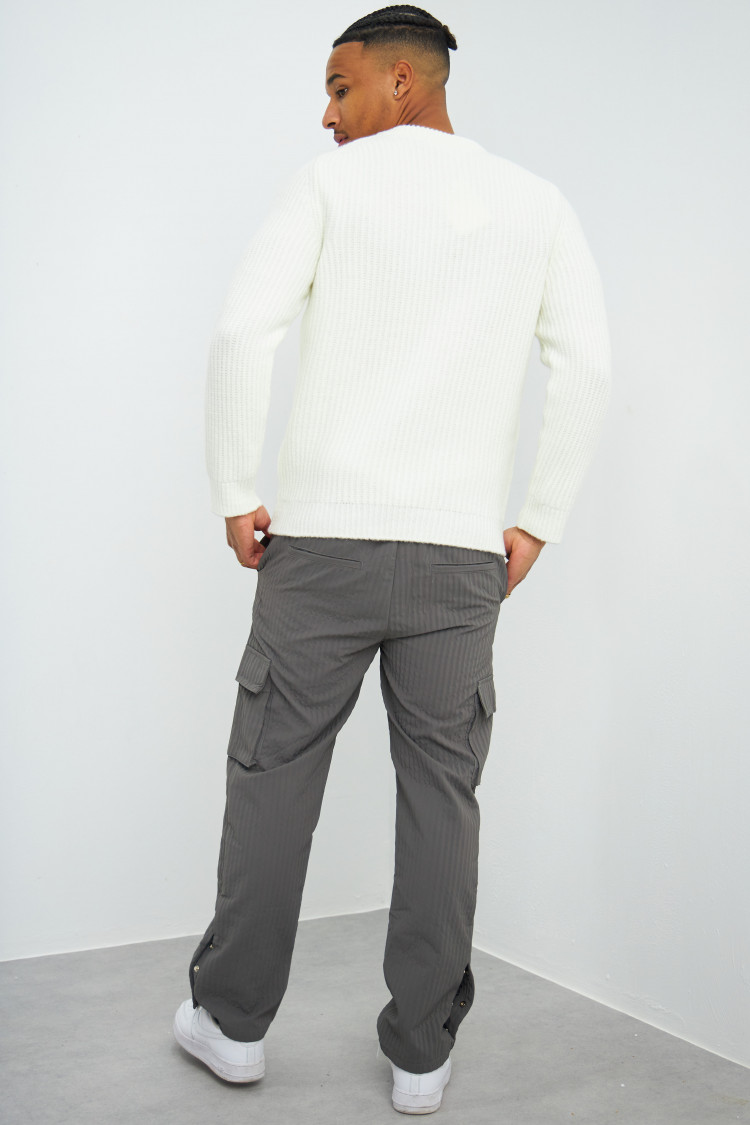 Pull en maille blanc 