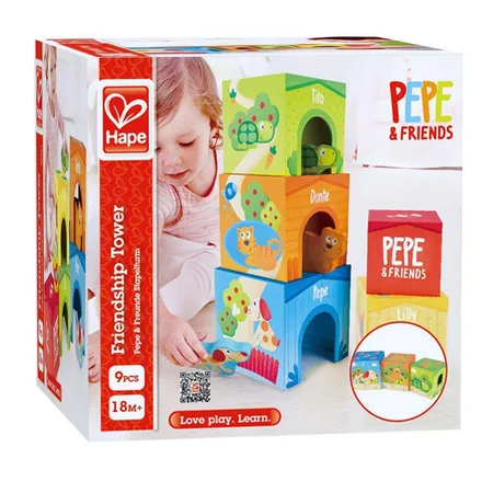 Hape Pepe & Friends Stapelturm