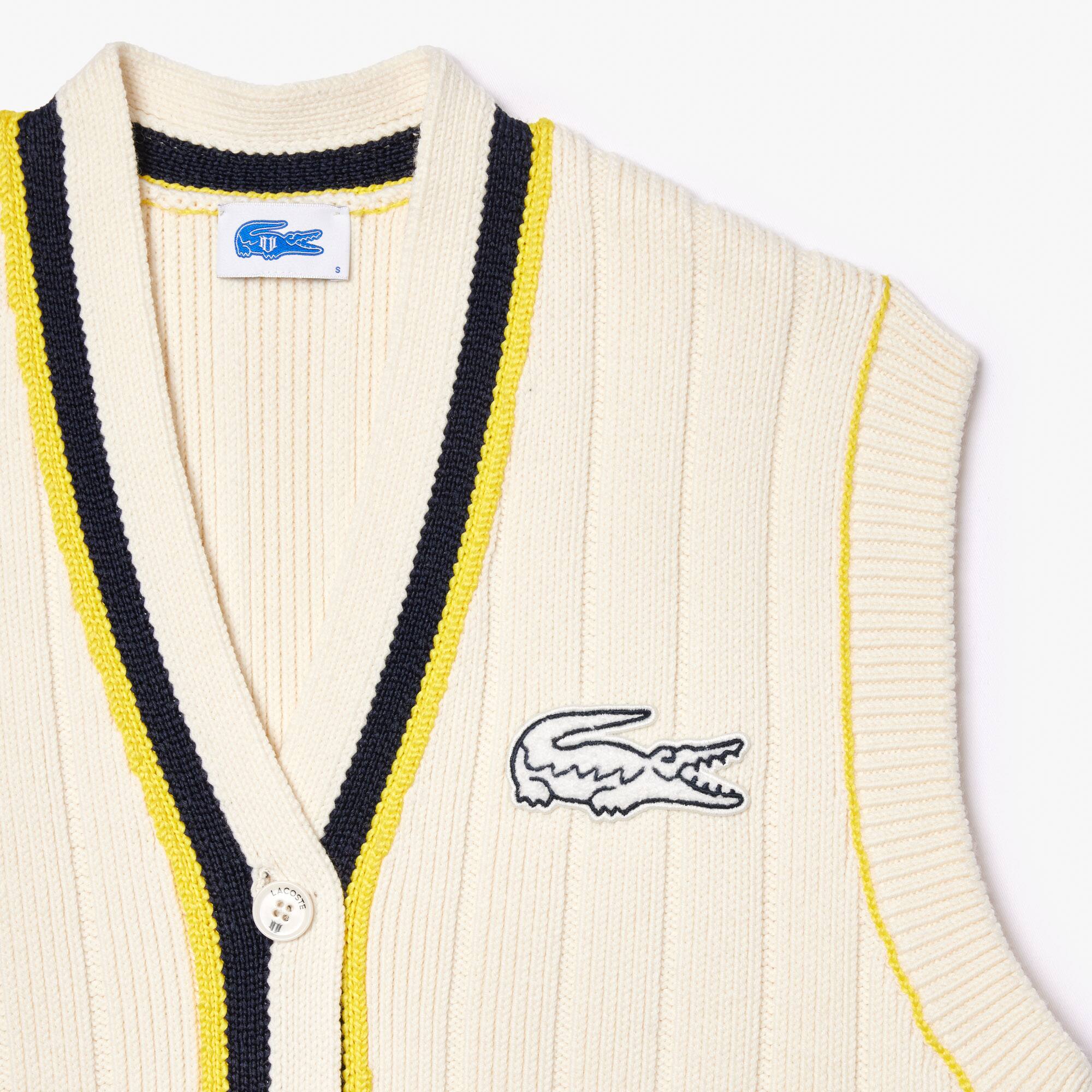 Lacoste x Eleven by Venus extraweiter ärmelloser Cardigan Lacoste X EleVen by Venus Williams - Weiss - Lacoste - Unisex