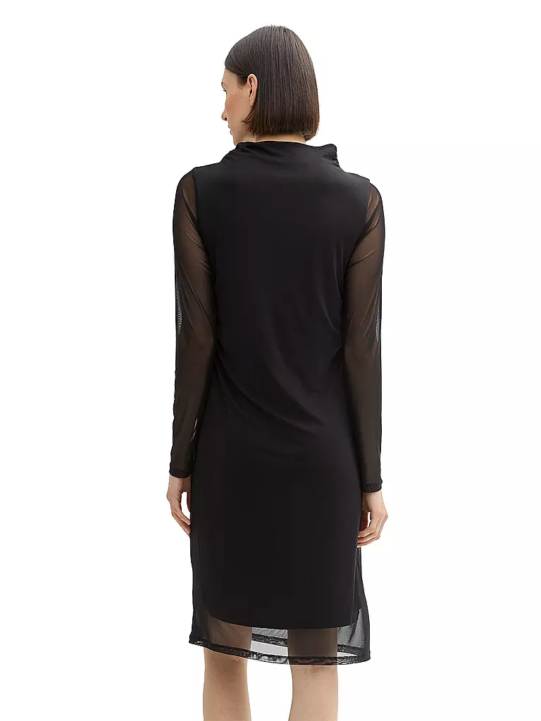 TOM TAILOR Midikleid schwarz