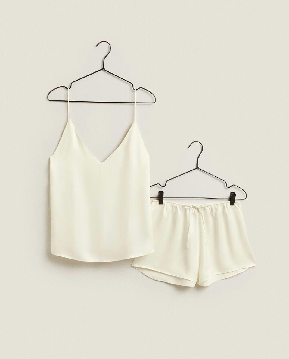 SHORTS DE SEDA