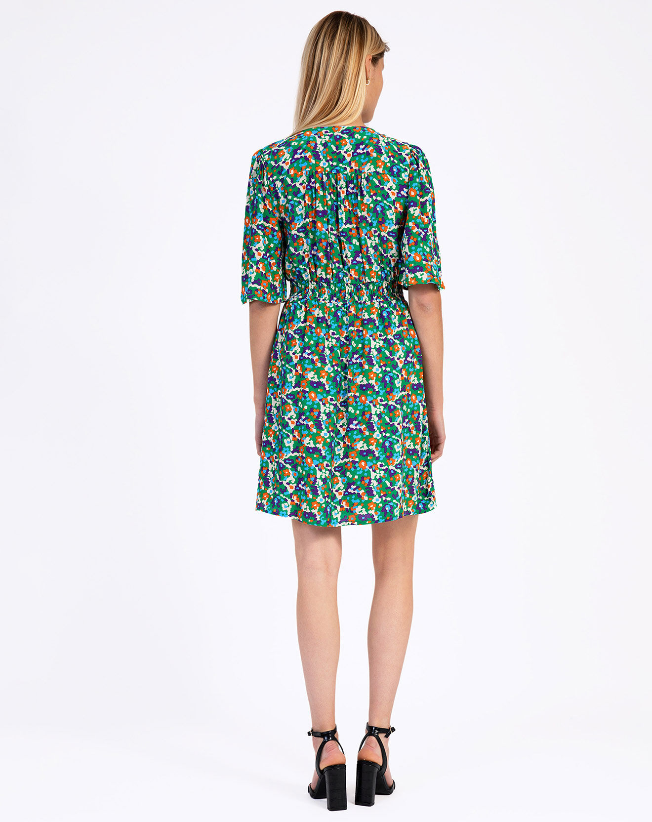 An'ge Robe Millow vert/multicolore