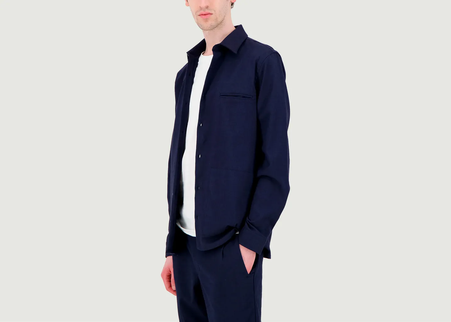 Surchemise cintrée en coton bio JagVi Rive Gauche