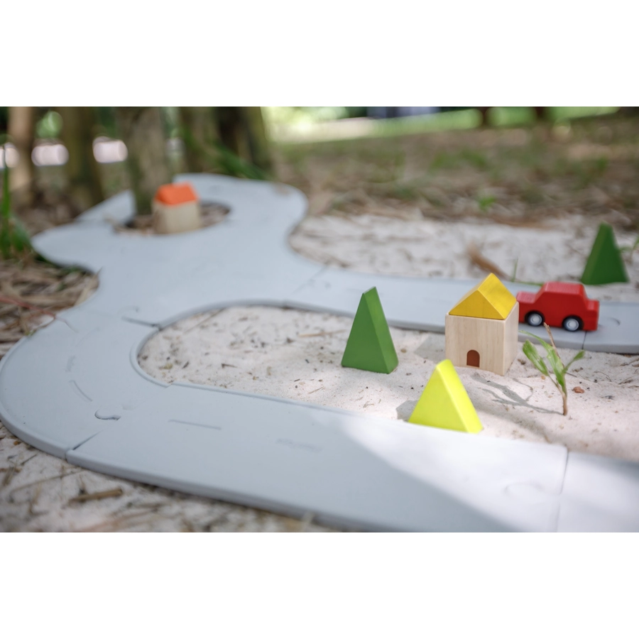 PlanToys Straßen und Schienen Set groß