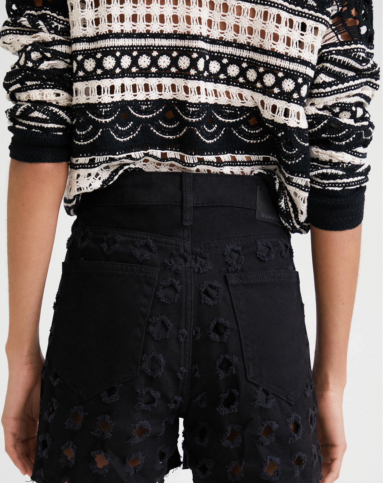 Desigual Short en jean Ninon noir