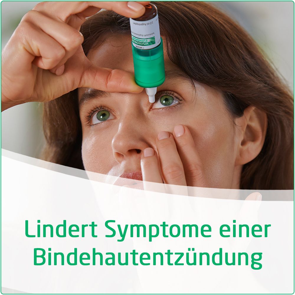 Visiodoron Euphrasia® Augentropfen - bei geröteten, gereizten & tränenden Augen einer Bindehautentzündung, bei Lidschwellung