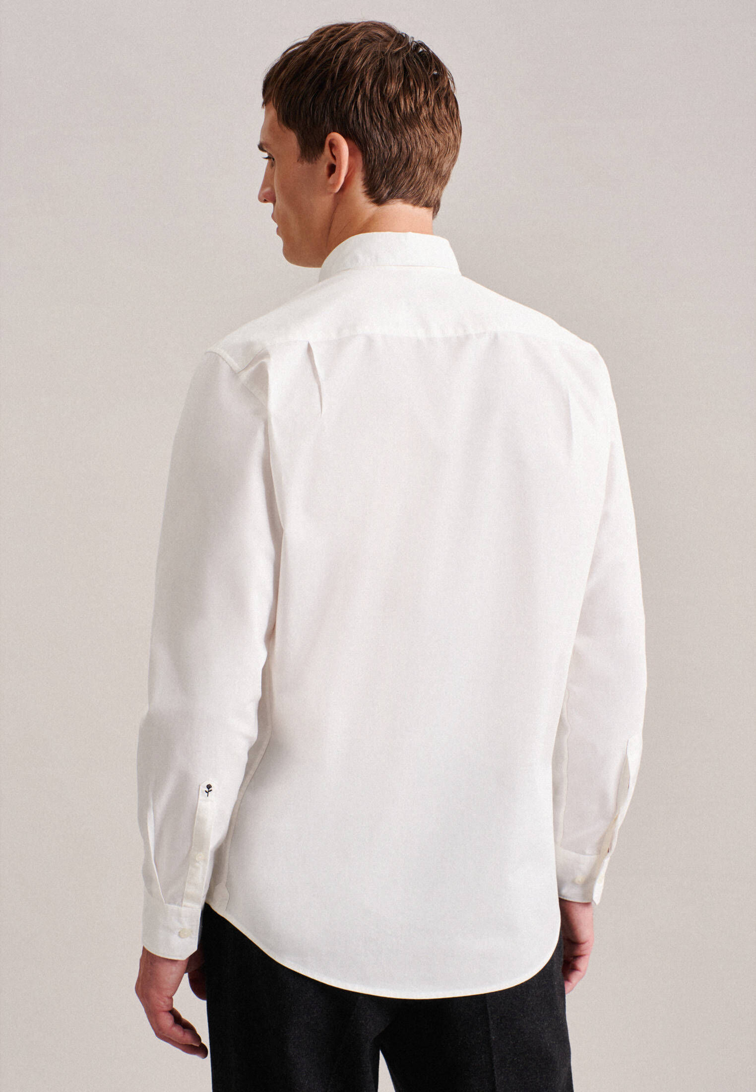Seidensticker| Herren Casual Hemd Schwarze Rose