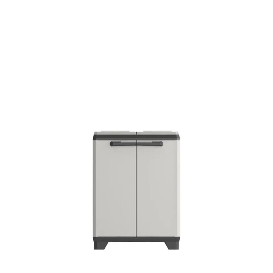 Keter Planet Lage Opbergkast - 68x39x90cm - Grijs/Zwart
